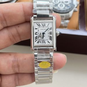 AF Cartier Tank New Model / Small Size 29.5mm x 22mm Quartz / Swiss Quartz Movement